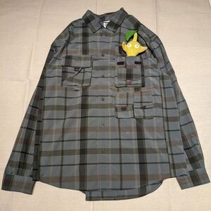 Nike ACG Devastation Trail Plaid Cargo Button Up Shirt mens XL